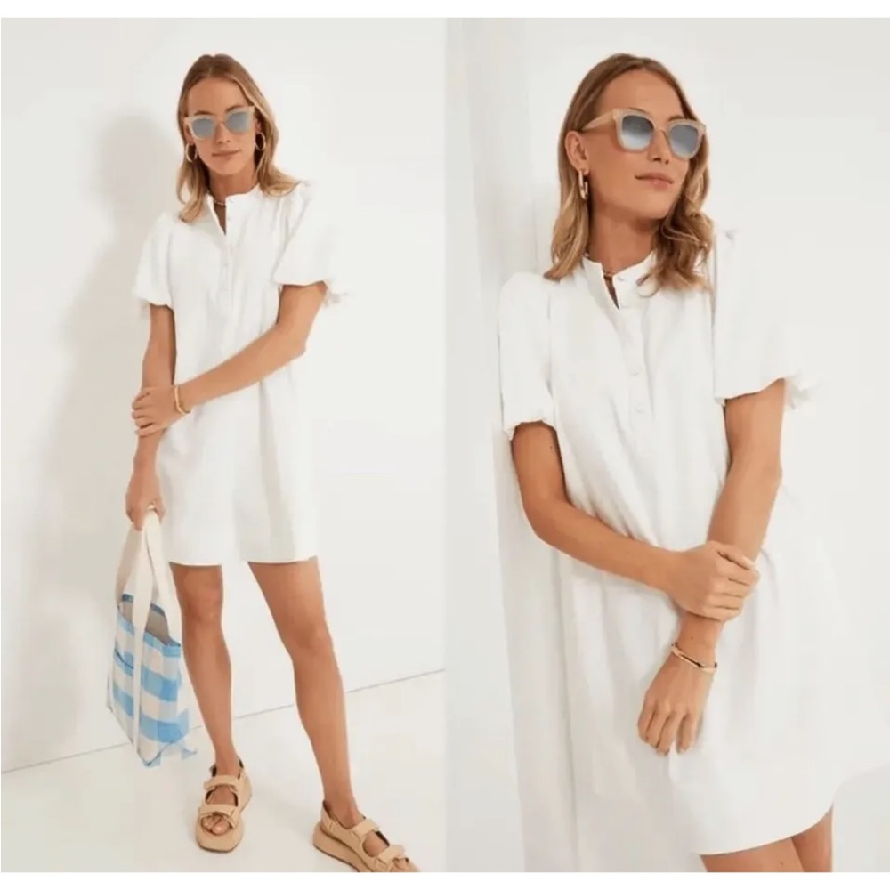 Tuckernuck Pomander Place Dress Puff Sleeve Mini Carly Dress NWT Large L